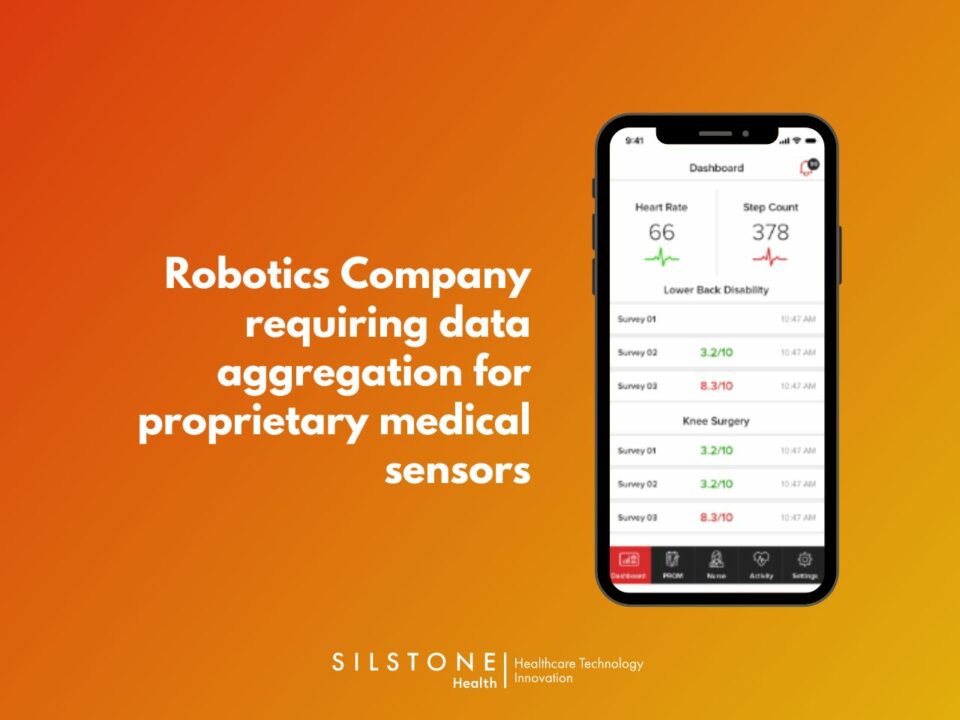 Robotics Company requiring data aggregation for proprietary medical sensors